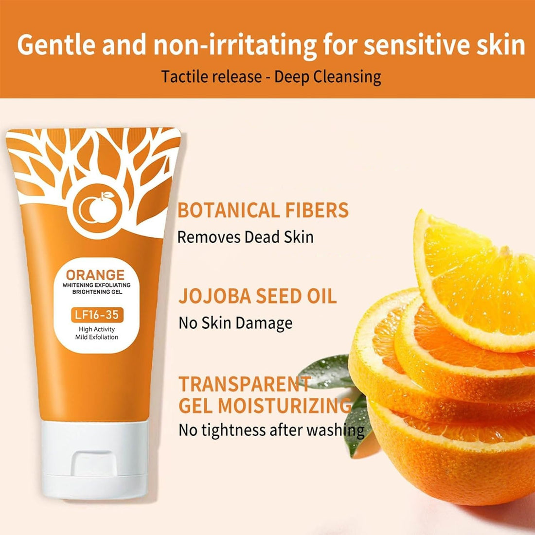 Orange Exfoliating Gel for Face & Body